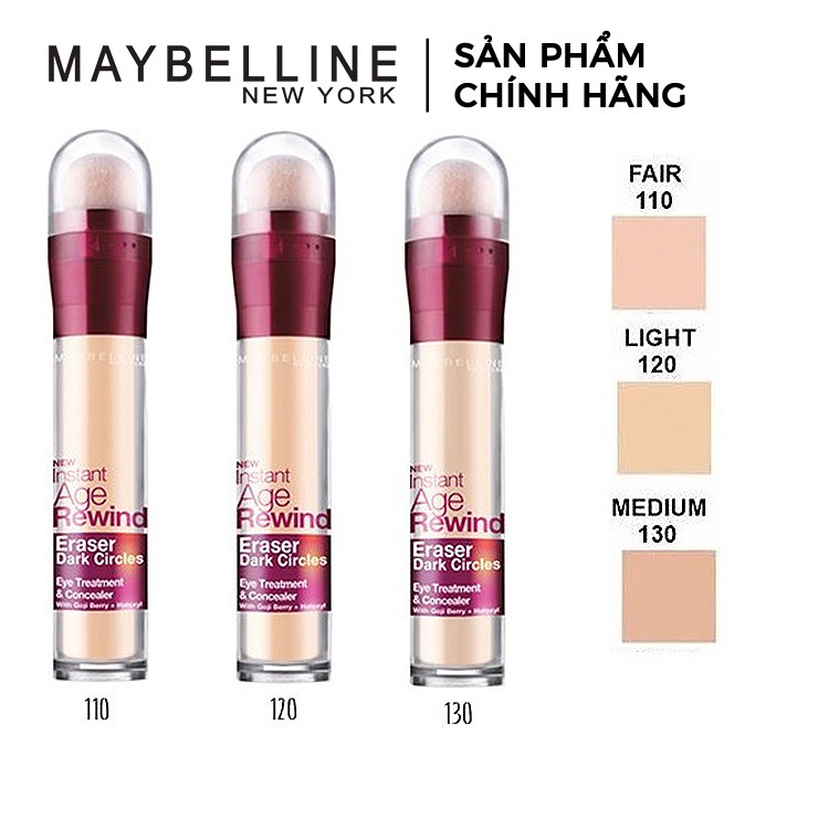 [CHÍNH HÃNG] Bút Cushion Maybelline Instant Age Rewind Che Khuyết Điểm Giảm Quầng Thâm PM712