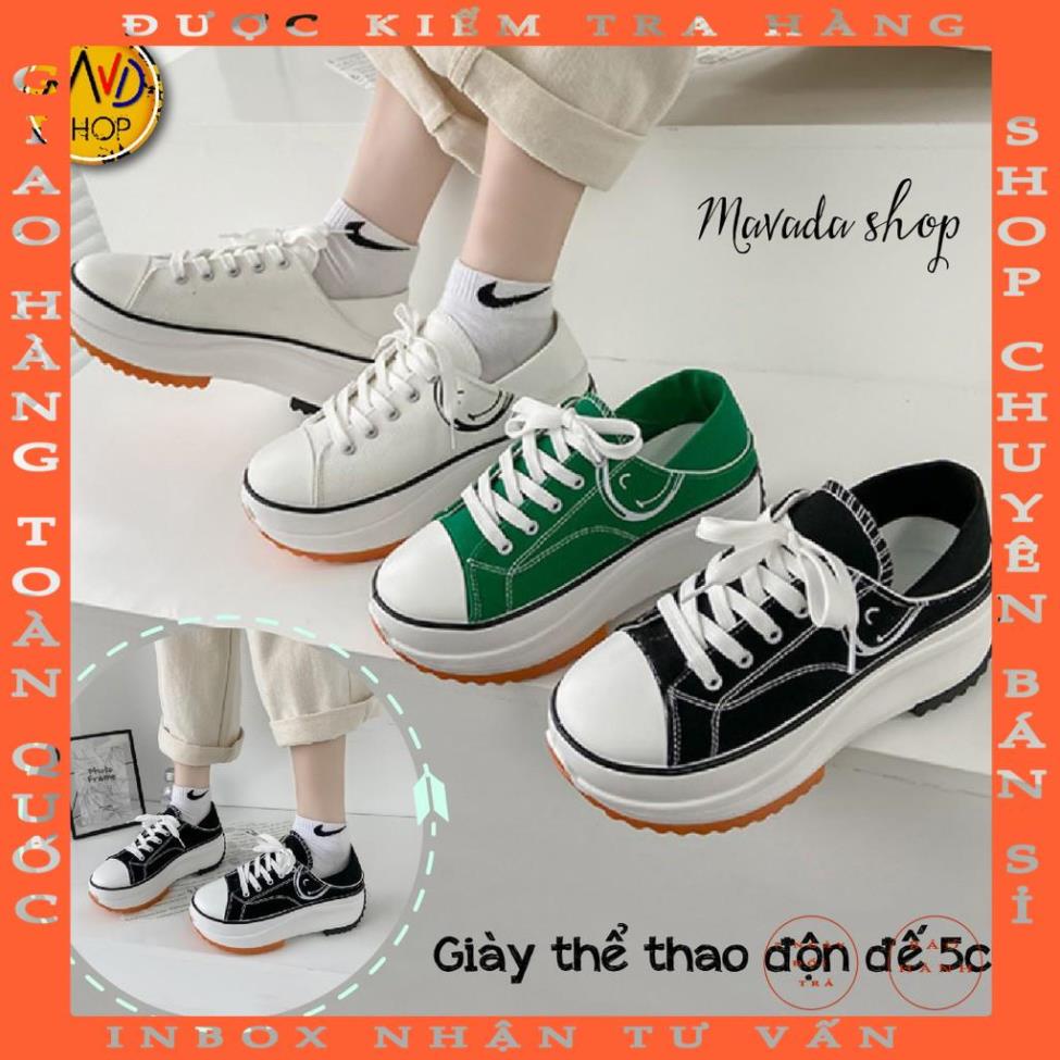 Giày Thể Thao Nữ Cổ Thấp Độn Đế, Giày Đạp Gót đi được 2 kiểu hottrend - thanhtrangshop
