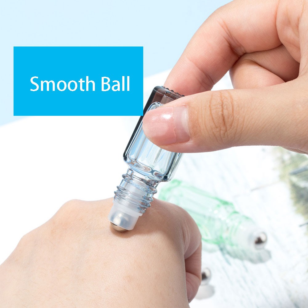 Chai Thủy Tinh 3ml 6ml Đựng Nước Hoa Dạng Lăn Tiện Dụng