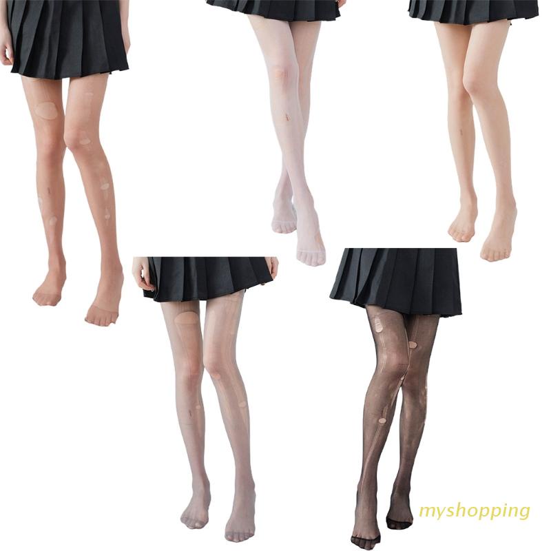 Quần tất mỏng xuyên thấu 8D màu trơn mềm mại gợi cảm cho nữ
