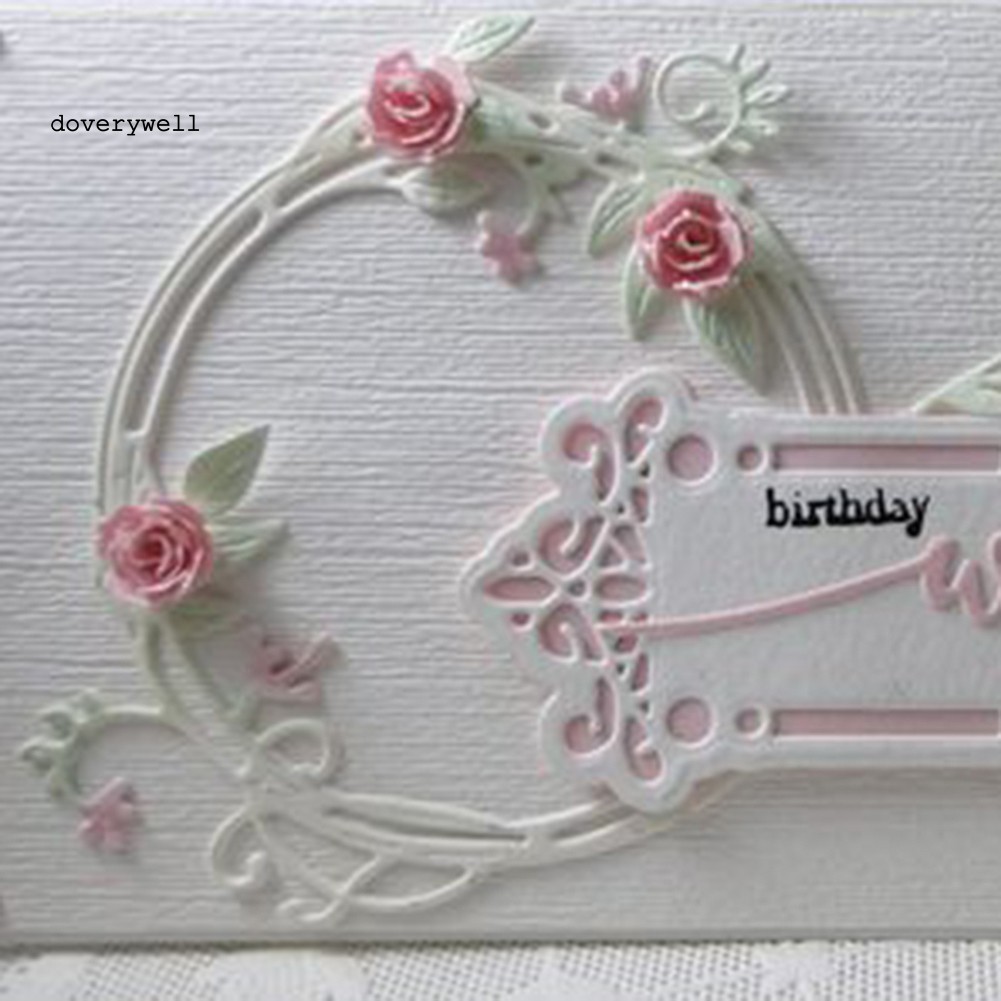 Khuôn Cắt Giấy Làm Từ Kim Loại Hình Lá Cây Trang Trí Scrapbook