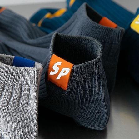 PVN49024 Set 5 Đôi Tất Nam Sport Cổ Ngắn Thể Thao - Tất Vớ Nam Mùa Hè Kháng Khuẩn Giá Rẻ