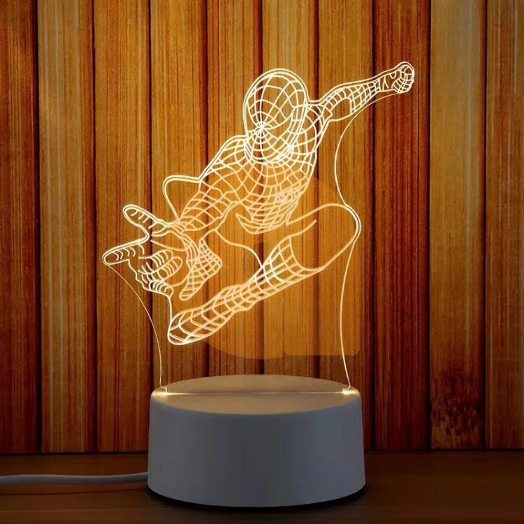 Đèn ngủ, đèn trang trí, Led 3D 4 bóng trái tim
