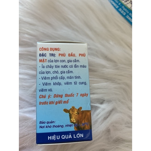 T5000 20ml - CRD, ecoli, sưng phù đầu, phân xanh, phân trắng trên gà đá, gà tre