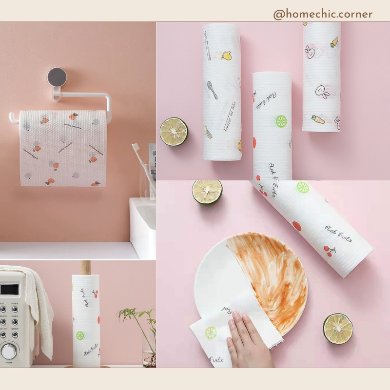 Giấy lau bếp khăn giấy lau khăn giấy cuộn đa năng có thể tái sử dụng | HOME CHIC CORNER