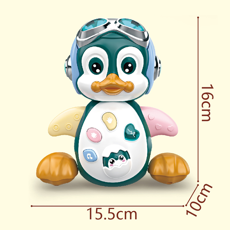 Đồ chơi chim cánh cụt HYG Toys phát nhạc và đèn led đáng yêu dành cho bé