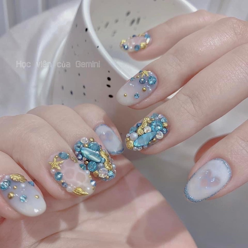 Set phụ kiện sò , ốc , sao biển - phụ kiện nail