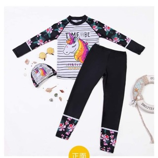 Đồ bơi bé gái pony tay dài quần dài