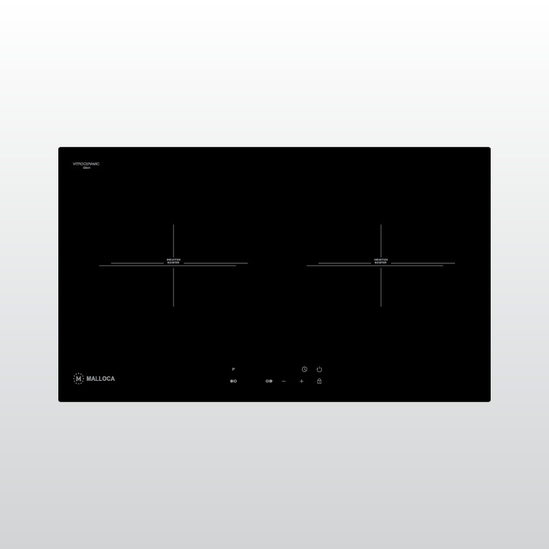 Bếp từ Malloca MH-732 EI - Bếp từ đôi âm kính, màu đen, 730x430mm