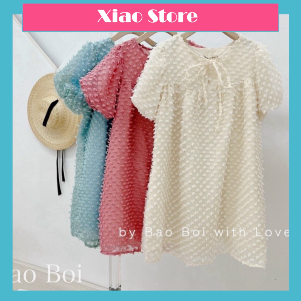 Đầm babydoll - Váy babydoll tiểu thư váy dáng rộng xa hoa dạo phố, đi tiệc_139 chất đẹp rẻ bền thoáng mát