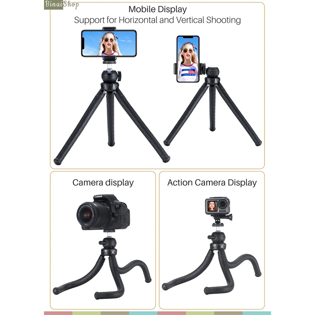 Chân đế tripod bạch tuộc cho điện thoại Ulanzi MT-07