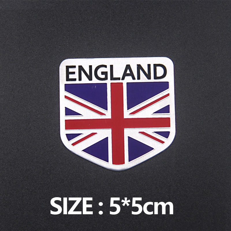 Miếng Dán Kim Loại Hình Cờ Các Nước Trang Trí Xe Máy Xe Hơi