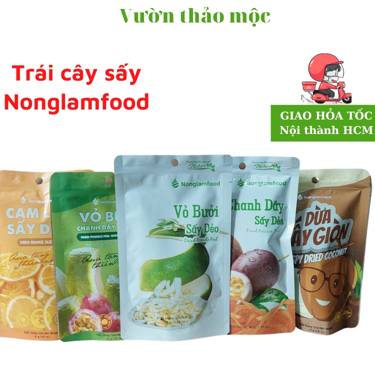 Trái cây sấy Nonglamfood ăn vặt tốt cho sức khỏe