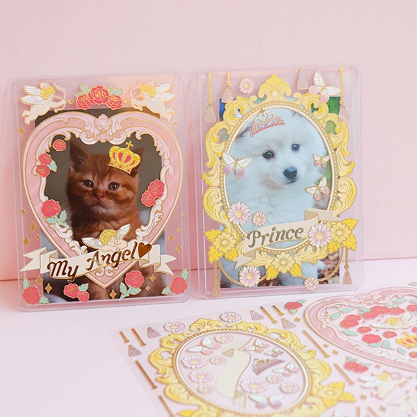 DAISO Bộ 2/4 miếng dán trang trí dễ thương phong cách Hàn Quốc