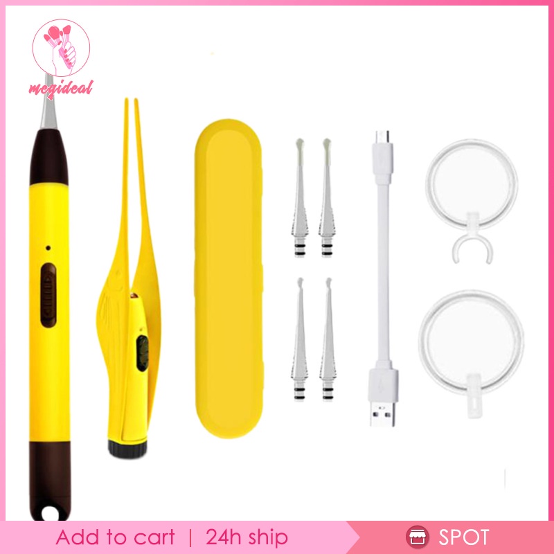 Nhíp lấy ráy tai đèn LED soi vệ sinh chăm sóc tai cho trẻ em