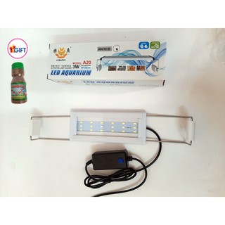 Đèn led thủy sinh 3 chế độ màu a20 cho bể dài từ 20-30 cm