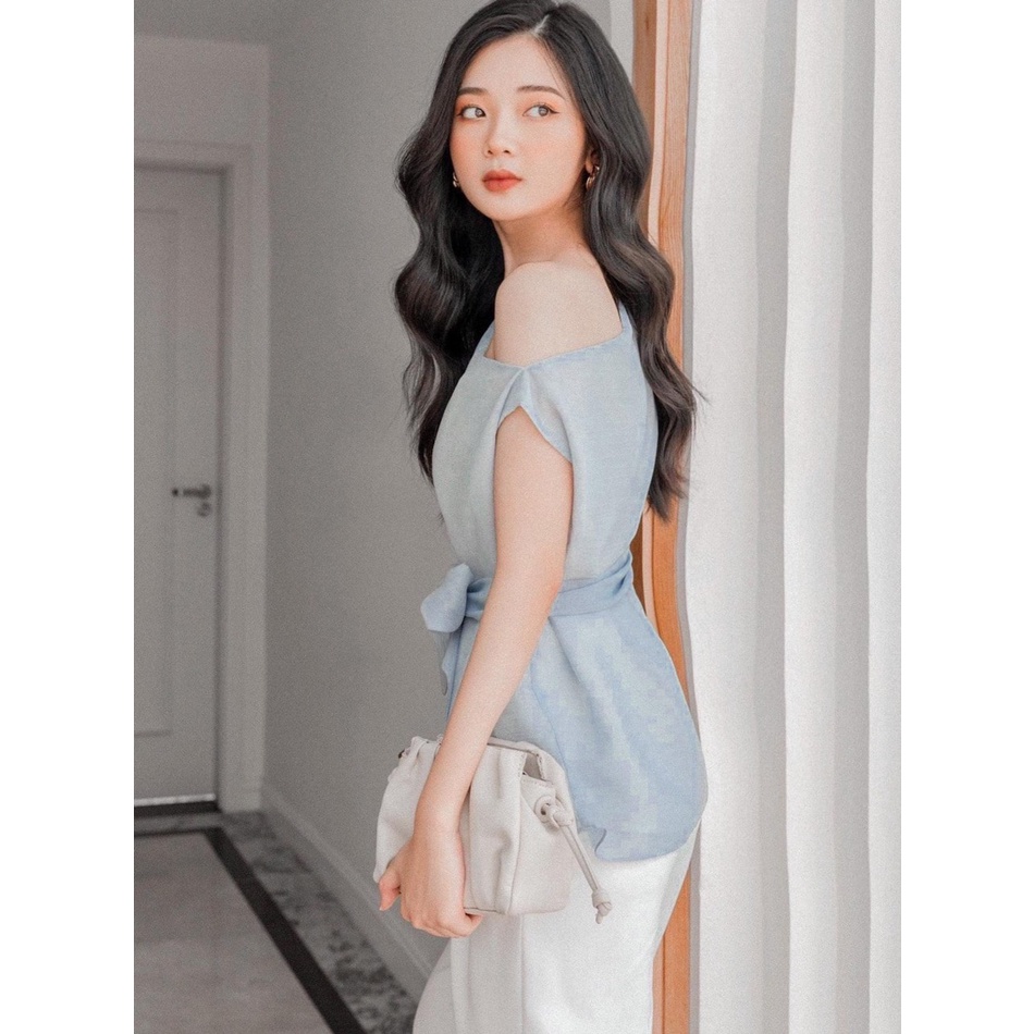 ÁO TRỄ VAI THIẾT KẾ ĐỘC LẠ PHONG CÁCH HOÀNG GIA CHẤT TƠ TẰM GIÁ 280K SALE 80K