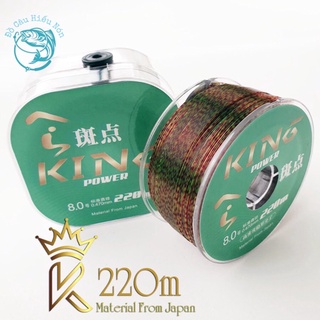 Cước câu cá japan king power 220m , cước câu cá dc8