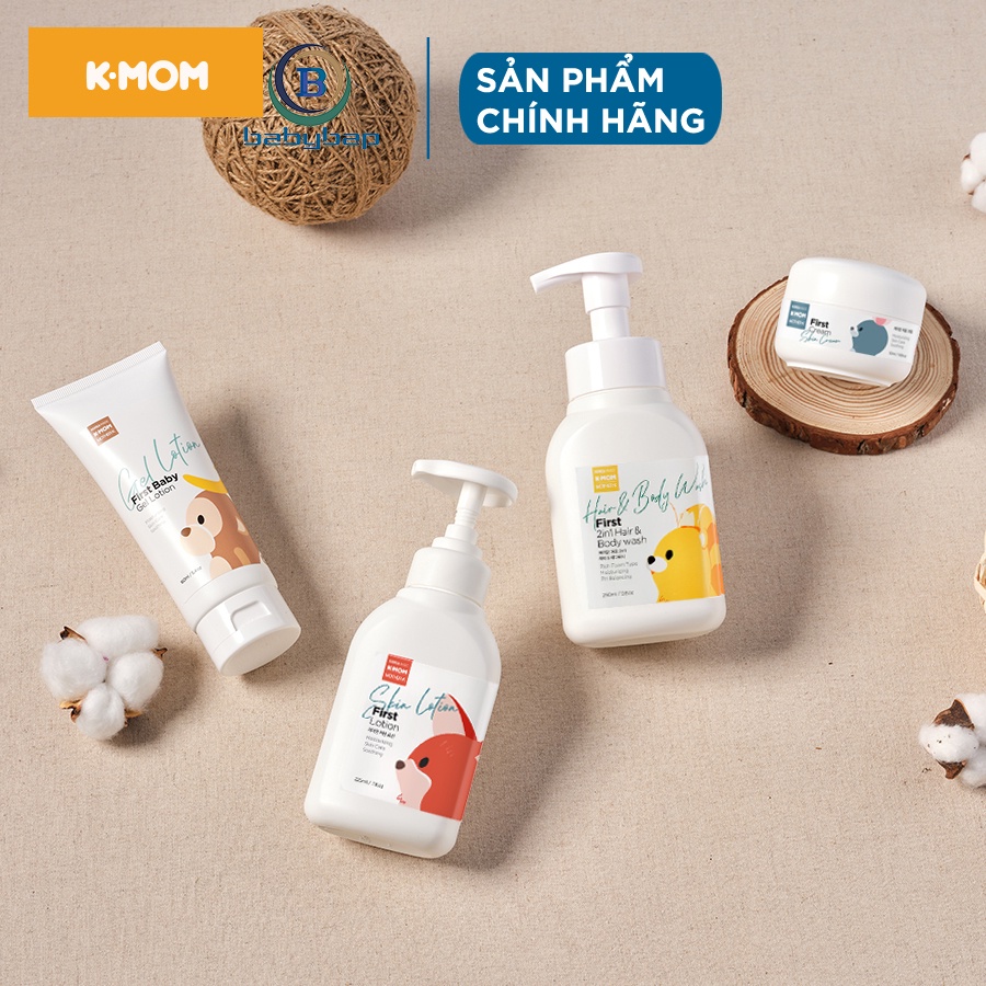 Sữa Tắm Gội Hữu Cơ Cho Bé K-Mom Bảo Vệ Làn Da Mỏng Manh Của Trẻ