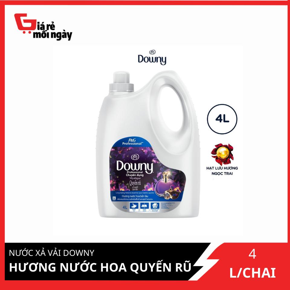 Nước Xả Vải Downy Hương Nước Hoa Quyến Rũ (Huyền Bí) 4L (Dạng chai)