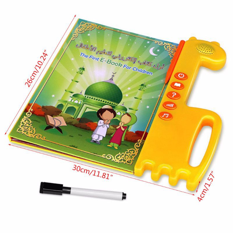 ℜ-ℜ  Islamic Ebook Kids English Arabic Touchpad Voice Learning Book Al-Quran E-Book Baby Toy Early Education