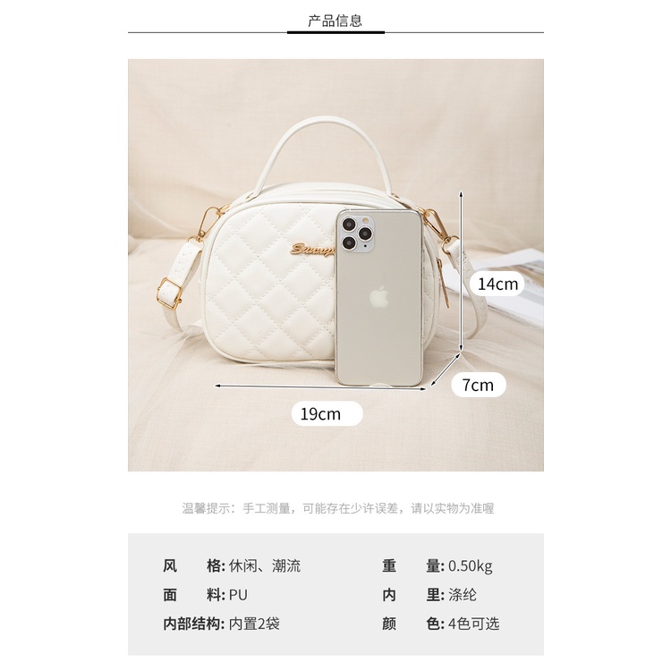 Túi Đựng Máy Ảnh Cầm Tay Màu Trơn Thêu Họa Tiết