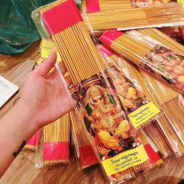 (Siêu Rẻ )Nhang Thần Tài Thái Lan Cuộn Tàn 1 Bó 79 Cây