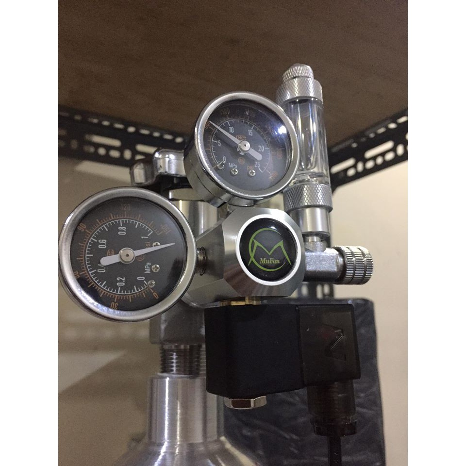 Bình nhôm 2l Japan + van điện mufan