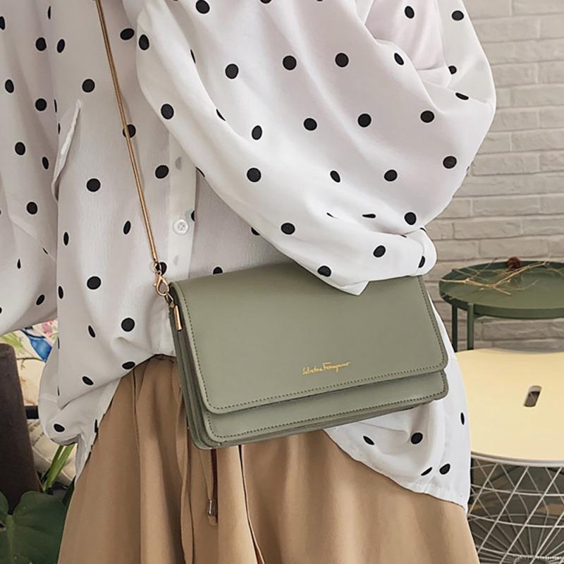 Túi da PU đeo chéo thời trang cho nữ