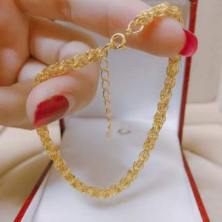 Lắc tay bạc xi vàng