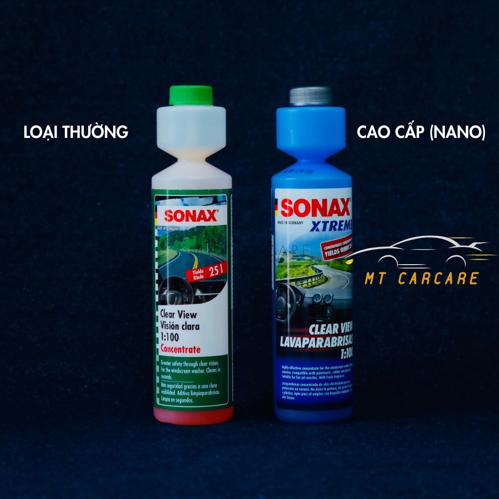 Nước Rửa Kính Lái Ô Tô Đậm Đặc Sonax Xtreme ClearView NanoPro