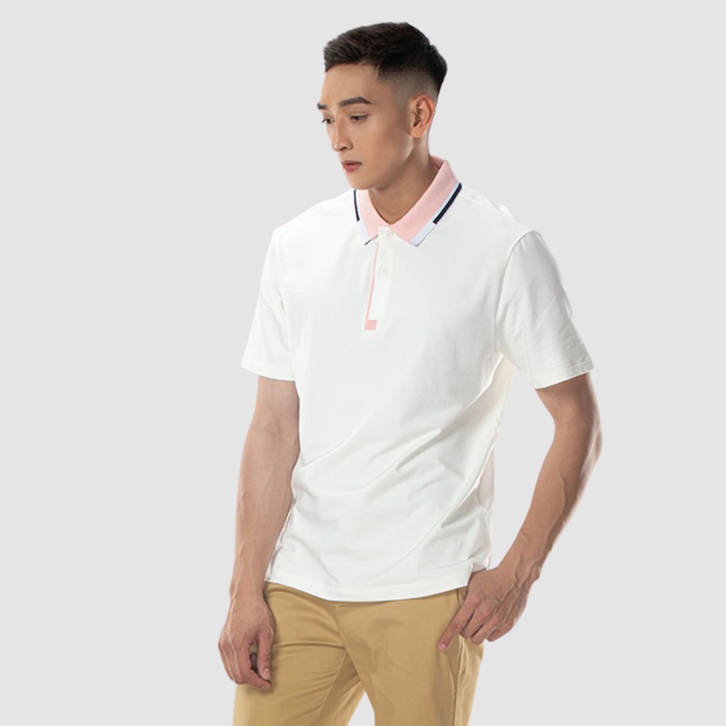 Áo thun polo nam tay ngắn cổ trụ vải cotton CIZA kiểu dáng basic phong cách trẻ trung APNR32