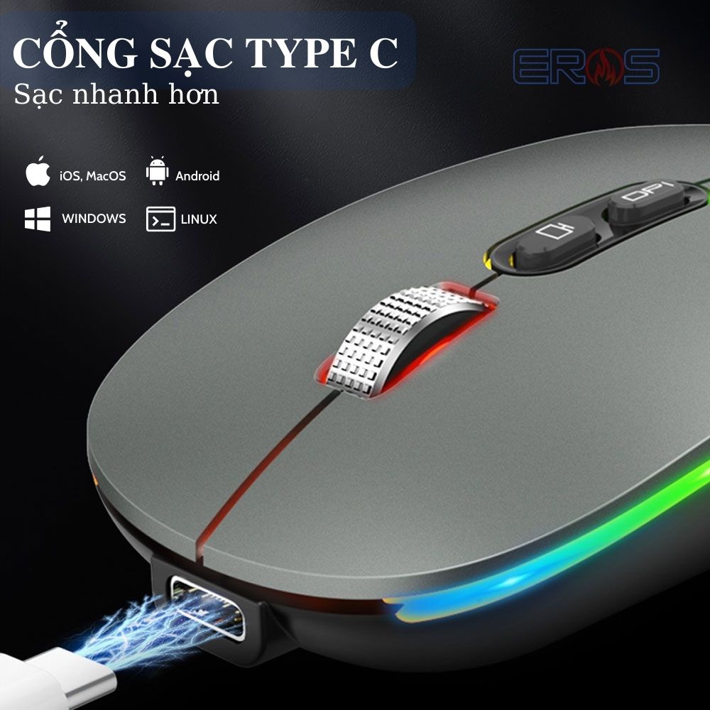 CHUỘT BLUETOOH FMOUSE M103 RGB TÍCH HỢP ĐÈN LED SIÊU ĐẸP