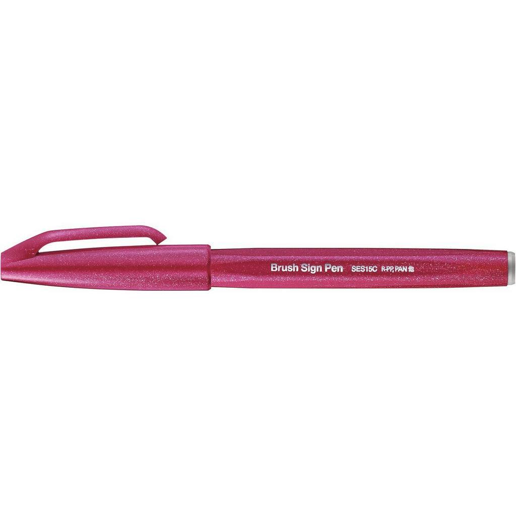 Bút Lông Màu Nước Pentel SES15C-B2 - Đỏ Tía