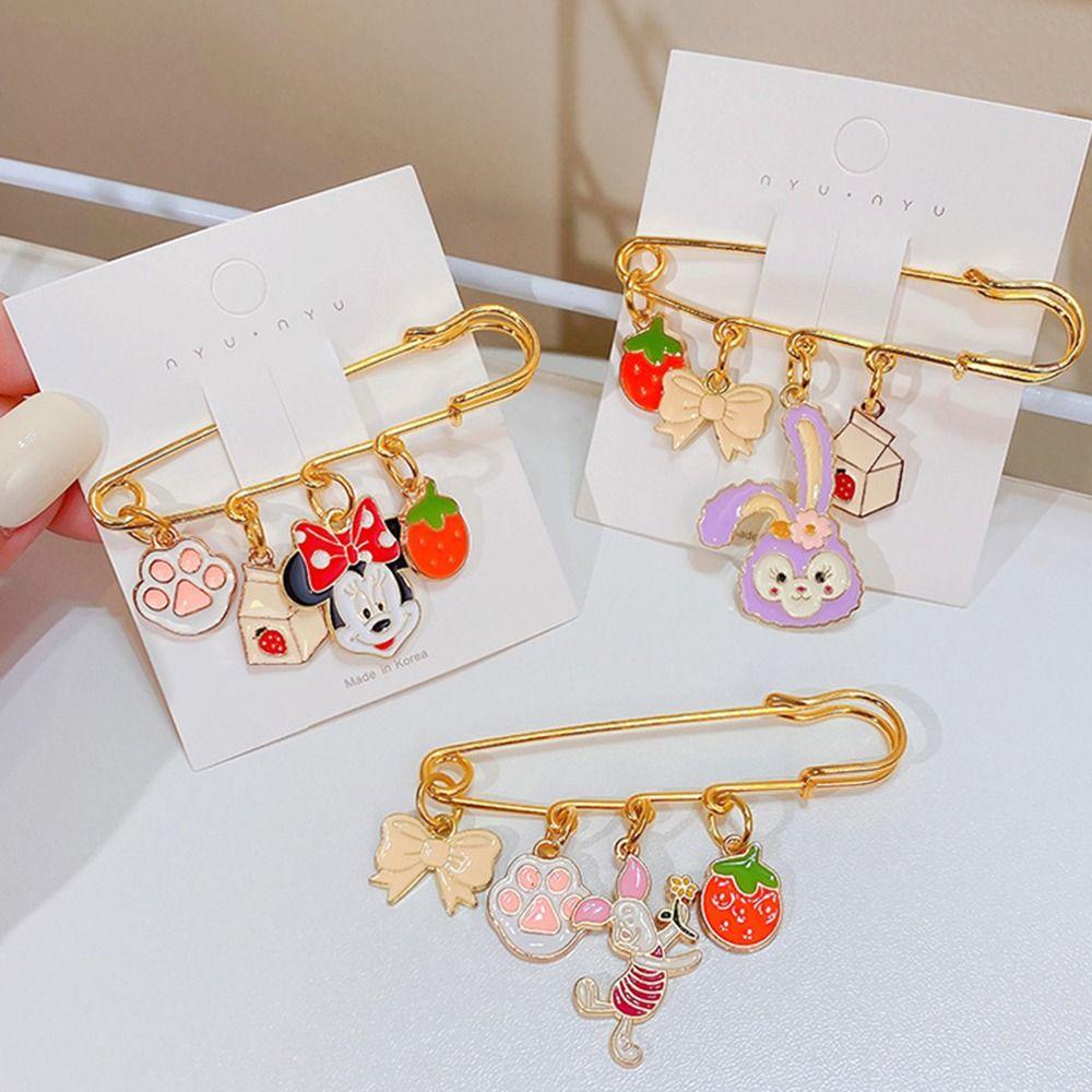 Ghim Cài Áo Cố Định Họa Tiết Hoạt Hình Thời Trang