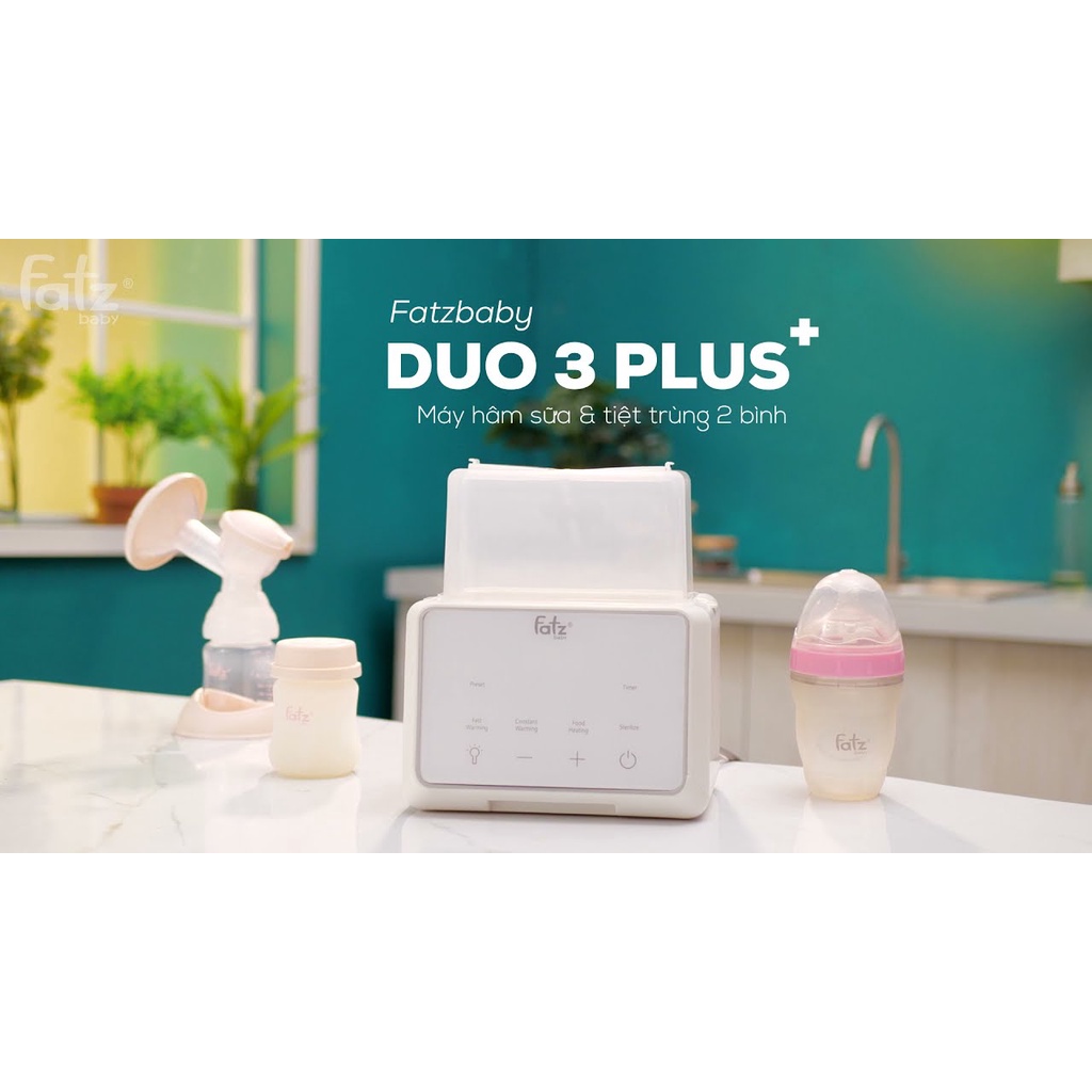 Máy hâm sữa tiệt trùng điện tử Fatzbaby Duo 3 plus FB3094TK chính hãng