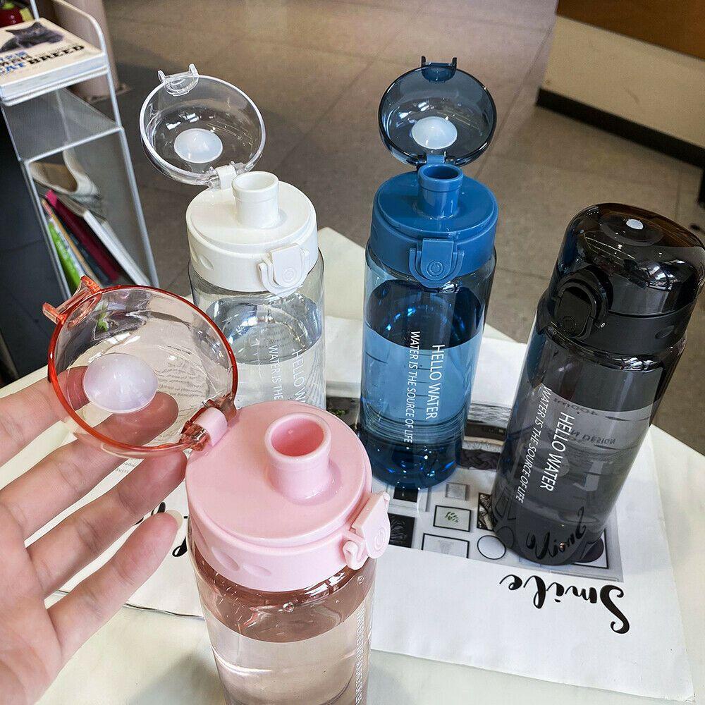 Bình nước trong suốt 780ml chống rò rỉ dành cho tập thể thao và du lịch tiện lợi