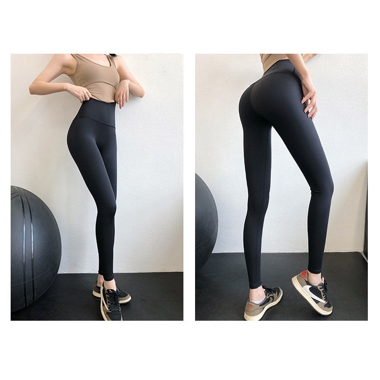 【Sportsangel】Quần Tập Yoga Nâng Hông Màu Nude Thời Trang
