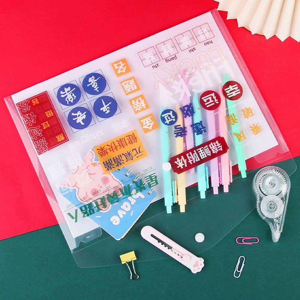 Túi Đựng Tài Liệu Trong Suốt Khổ A4 Tiện Dụng Cho Văn Phòng / Trường Học