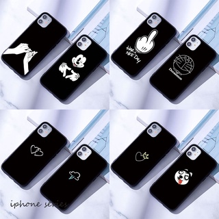 Ốp Điện Thoại Silicon Mềm Hình Bản Đồ Đen Compatible for iPhone Xs 11 Pro Max Se 2020