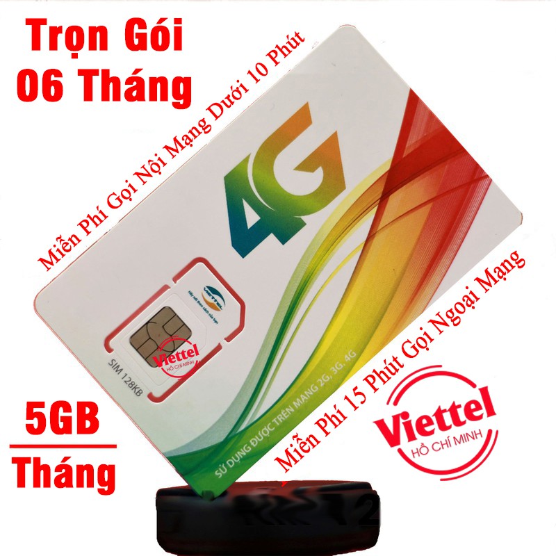 Sim 4G Viettel trọn gói 12 Tháng 5GB/Tháng và miễn phí gọi nội mạng