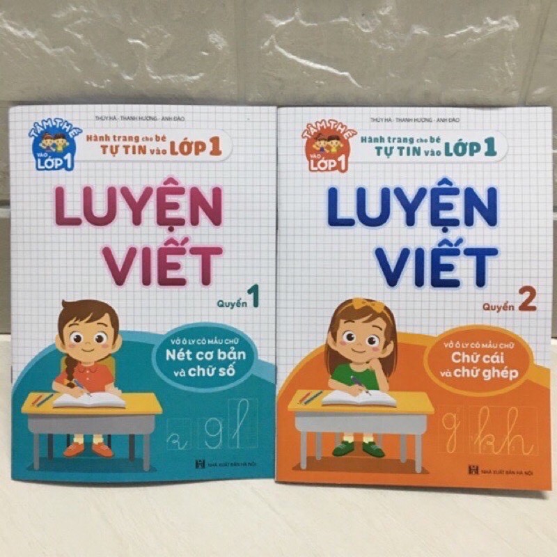 2 Quyển Luyện Viết Hành Trang Cho Bé Chuẩn Bị Vào Lớp 1