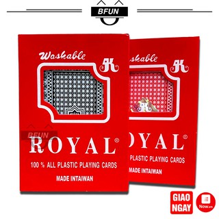 (COMBO 3 BỘ) Bài Tây Nhựa ROYAL - Bộ Bài 52 Lá, Đẹp, Cao Cấp - Đồ Chơi Trẻ Em BFUN