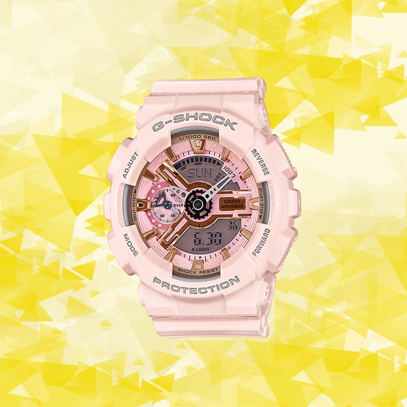 Đồng hồ thể thao nam nữ G-Shock GA-110MP-4A1 Dây cao su màu hồng