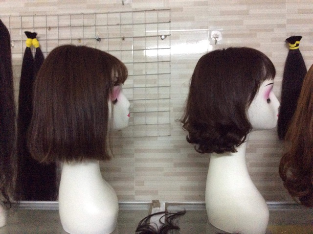 Tóc đội nguyên đầu siêu da đầu bằng tóc thật