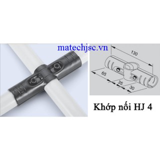 Khớp Nối Hj 4 Dùng Cho Ống Abs Phi 27, 28 (đã gồm bulong, ecu)