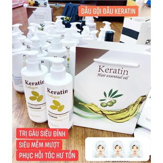 dầu gội xả Keratin collagen chăm sóc tóc