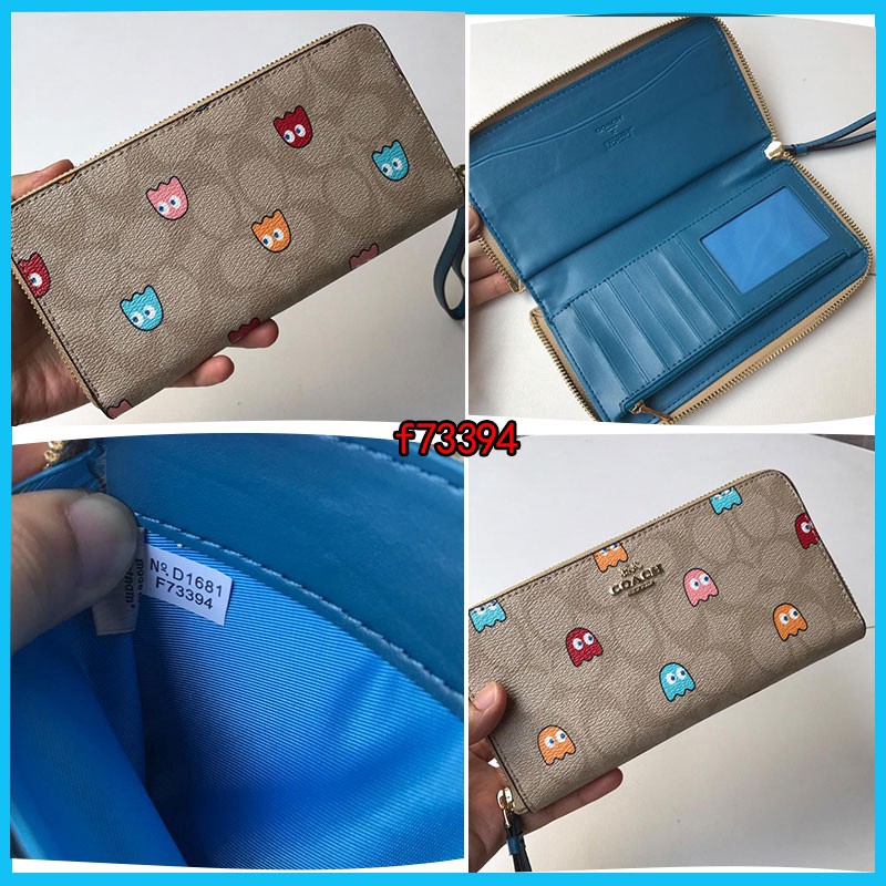 Coach Original Carteira Longa Feminina Bolsa Da Moda Grande Bolsa Carteira Dupla Portátil