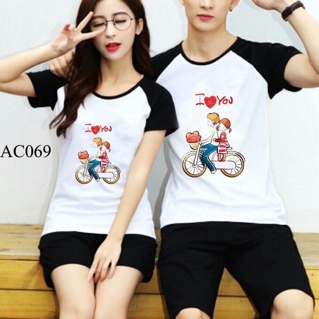 Áo đôi áo cặp Xe đạp xi tin cotton loại 1 dày dặn mềm mát đủ màu đủ size 5-110kg