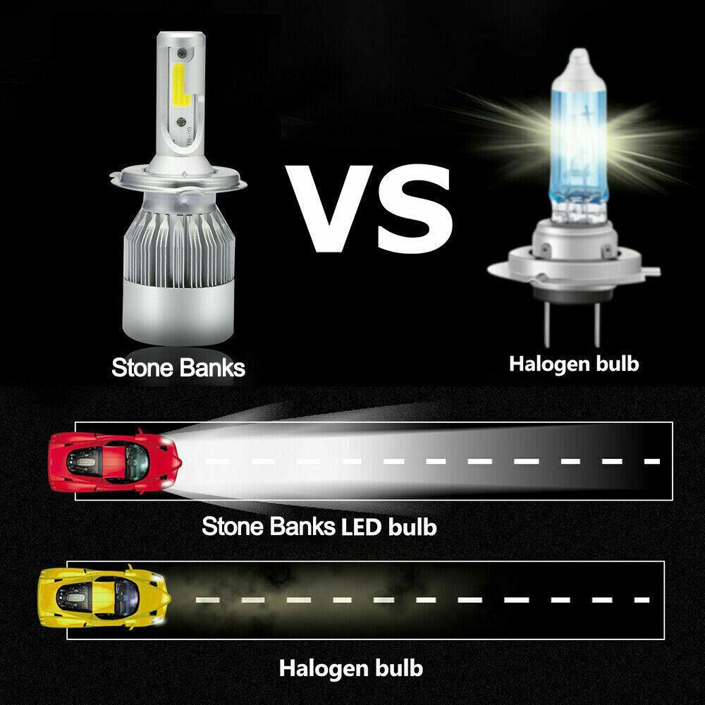 MAG Bộ 2 Đèn LED Sương Mù H4 HB2 9003 Hi / Thấp DRL Cho Xe Hơi